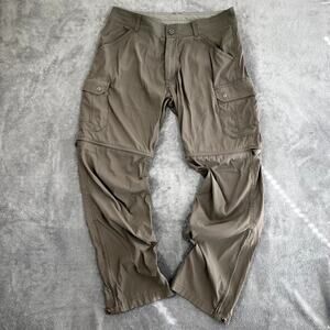 Kuhl Renegade Convertible Stealth Pants Men's 34x32 Hiking Sport Outdoor Tan